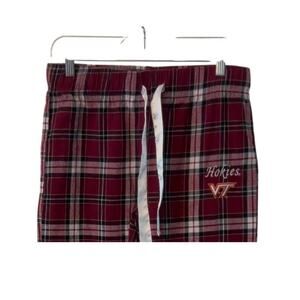 Virginia Tech Hokies Ladies Flannel Pajama Bottoms Size Med Football PJ'S